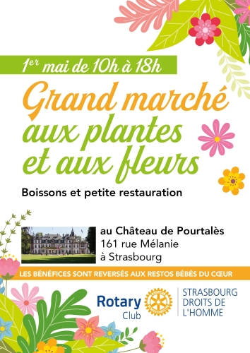 La 3ème édition du marché aux Plantes et aux fleurs se tiendra le 1er mai 2025 de 10h à 18H au château de Pourtales,.